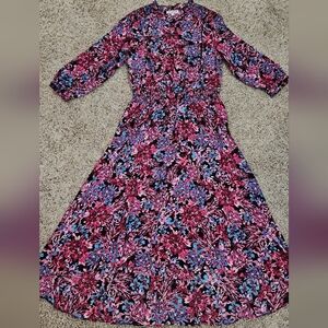 Nanette Lepore Vibrant Floral Long Sleeve Dress